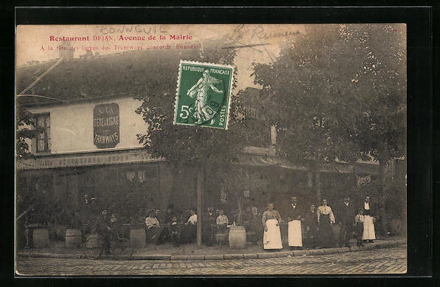 CPA Bonneuil, Restaurant Dejan, Avenue de la Mairie