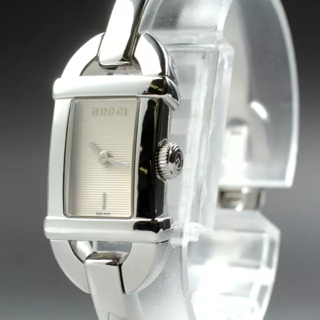 [Near MINT w/Box ] Gucci 6800L White Dial Women's Quartz Watch From JAPAN