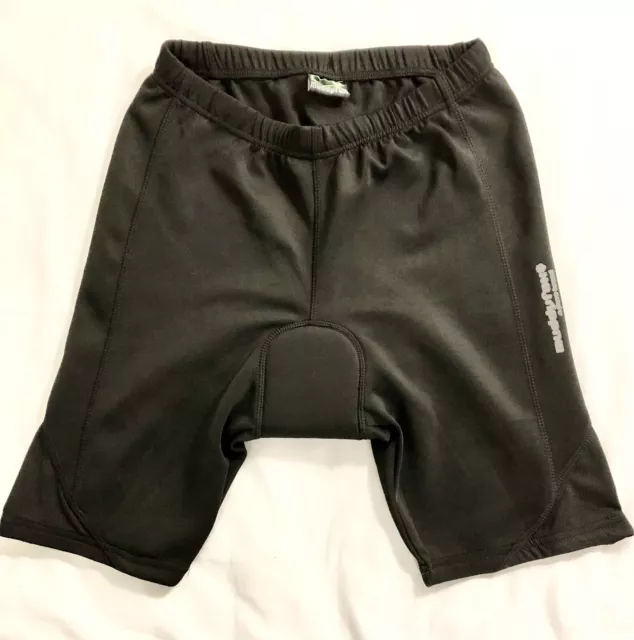 Mens Padded Black Cycling Shorts Underwear Size 2XL In Black With