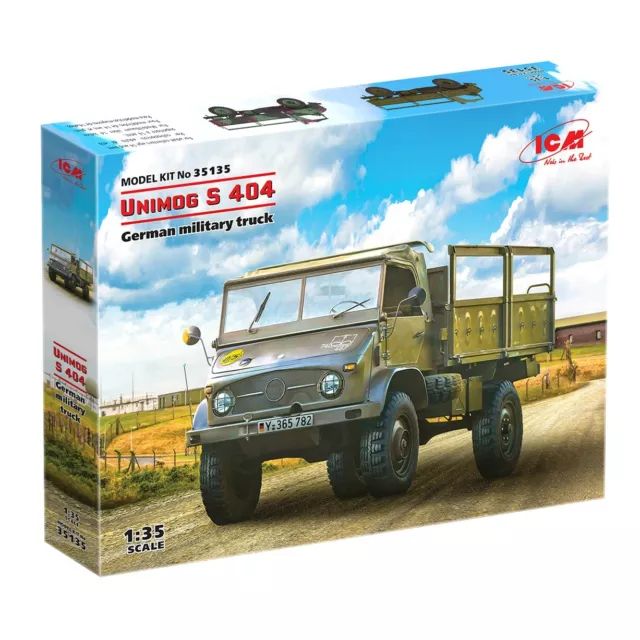 ICM 35135 Plastic model kit car Scale 1:35 Unimog S, German Military Truck