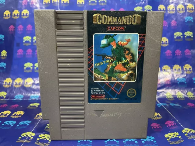 Commando - 5 Screw Cart - NES Nintendo Entertainment System - NTSC USA Import
