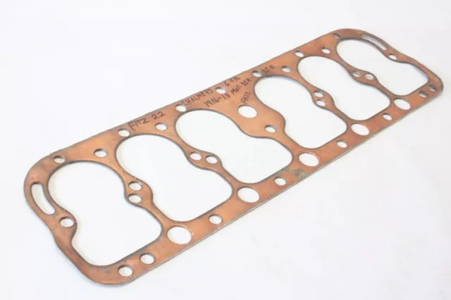 NOS 1916-18 Chalmers 35A 35B 6 Cylinder Engine Copper Head Gasket McCord 16 NOS 1916-18 Chalmers 35A 35B 6 Cylinder Engine Copper Head Gasket McCord 16