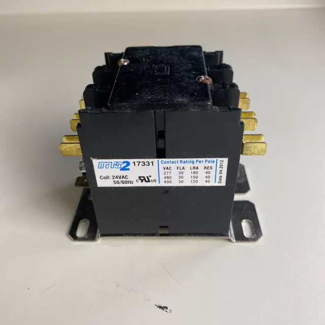 Mars2 17331 Definite Purpose Contactor 3 Pole 30A 24VAC New