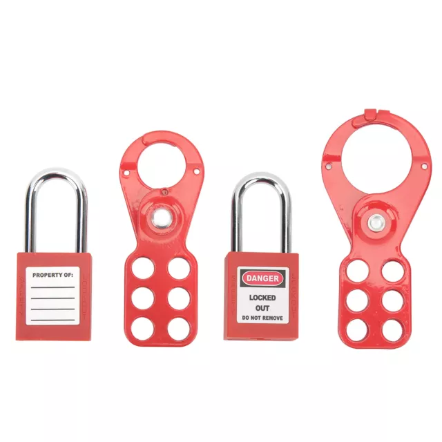 Lockout Tagout Kit With Safety Hasp Padlock Loto Tag Keys Tamper Proof For I FBM