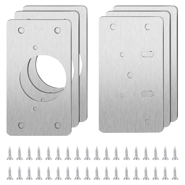 3 set di piastre di riparazione per cerniere Staffe di riparazione per c