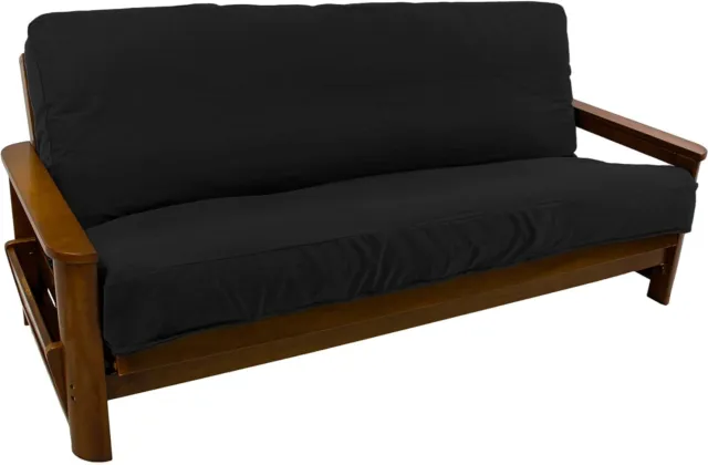 Cubierta de futón completa de sarga maciza de 8 a 9 pulgadas