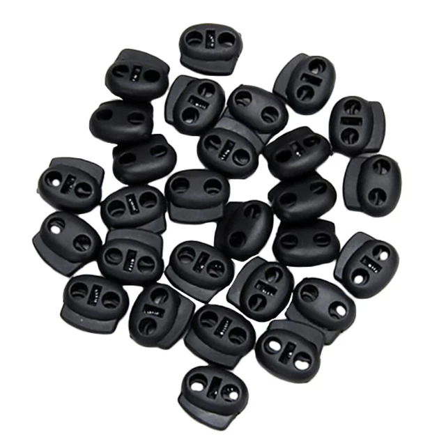 100 piezas Botones de resorte Hacer usted mismo Cerradura de cable Hacer usted mismo Black