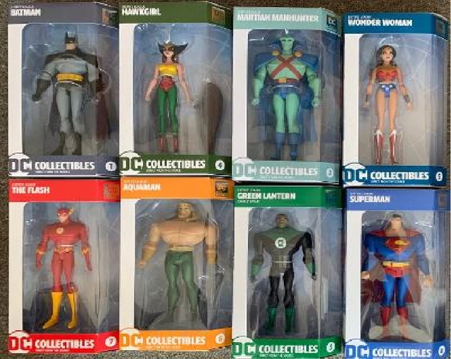 JUSTICE LEAGUE ANIMATED Batman Hawkgirl Martian Wonder Woman Flash
