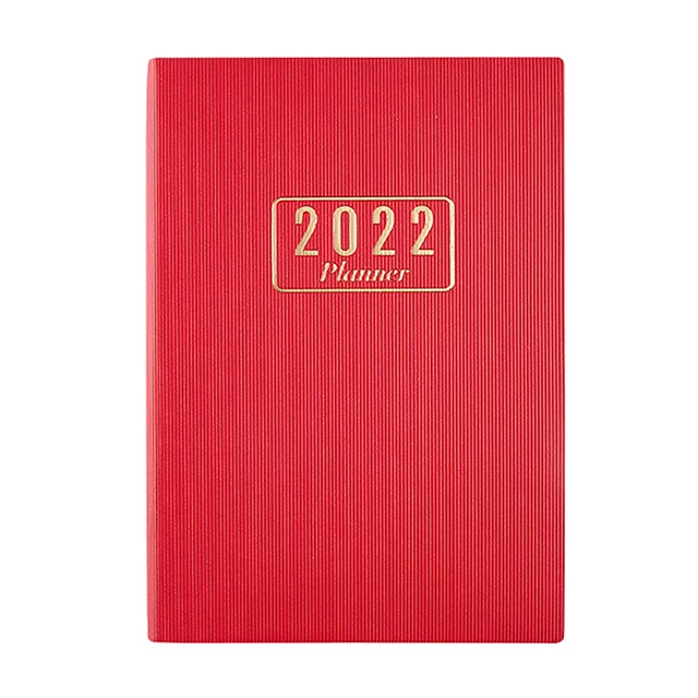 Kalenderbuch Premium-Papier mit Lesezeichen A5 2022 Bequemer Agenda-Organizer