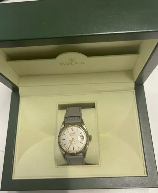 ROLEX MEN'S SS DATEJUST REF. 6305 VINTAGE C 1953 FLUTED BEZEL - $30K APR w/ COA! ROLEX MEN'S SS DATEJUST REF. 6305 VINTAGE C 1953 FLUTED BEZEL - $30K APR w/ COA!