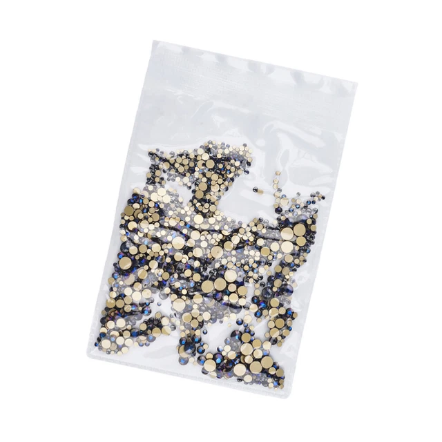 2x Nail art Bling Strass Flatback Glas Charme Diamanten für Nägel Diamant 3