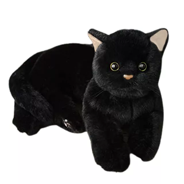 Cat Plush Doll Black Cat Stuffed Animal Doll Cute Cat Doll Birthday Gift