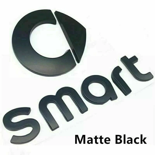 Emblema Adhesivo SMART En Negro Opaco – Logotipo Para Fortwo Y Tuning Brabus