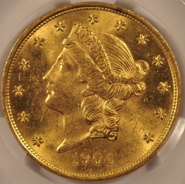 1904 $20 GOLD Liberty Double Eagle Coin CACG MS62 Pre-1933 Gold $2,795. ...