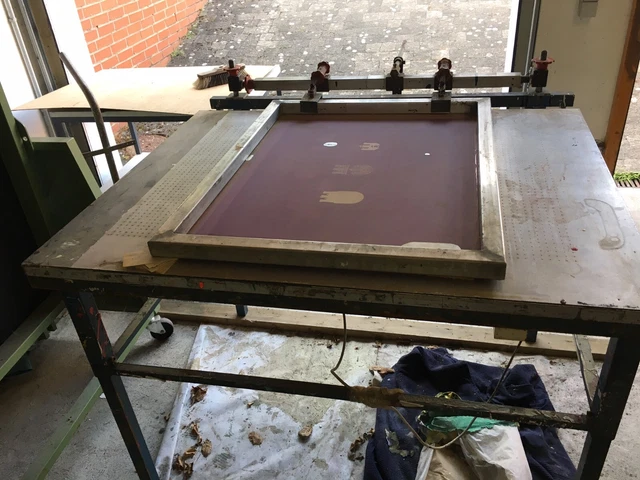 Siebdrucktisch Handrucktisch. Gebraucht.