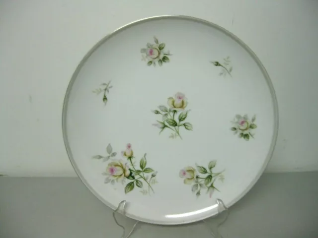 Kyoto Fine China Shirley 1456 Chop Plate Meat Serving Plate Japan Roses