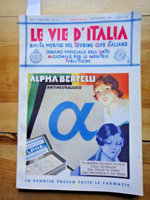 1932-LE VIE D'ITALIA-Nuova Ferrovia-La ROMA/CIVITA CASTELLANA/VITERBO-Lazio+