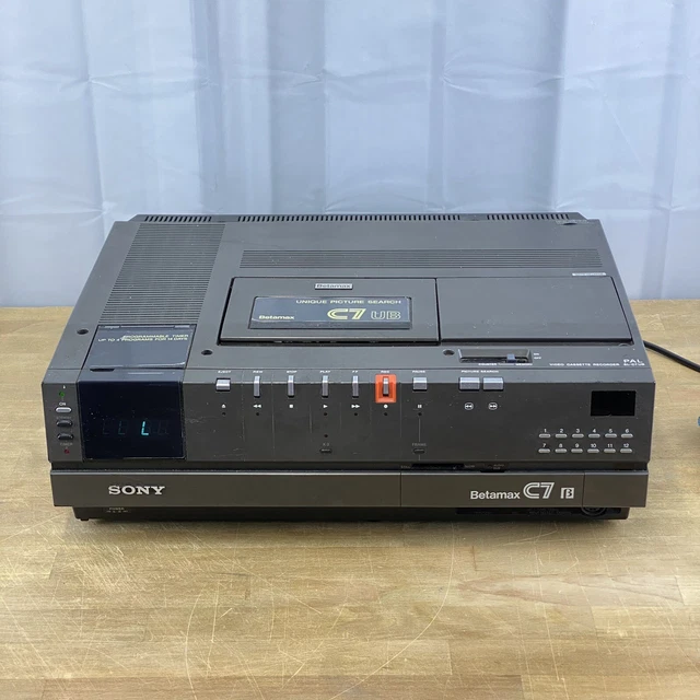 VINTAGE SONY SL-C7UB Betamax Video Cassette Recorder Pal - Faulty ...