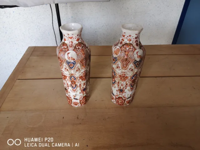 ancienne paire de vases signature a identifier