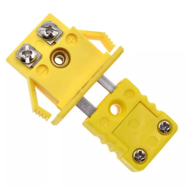 K Type Thermocouple Miniature Socket & Panel Mount Alloy Plug Connector One Set