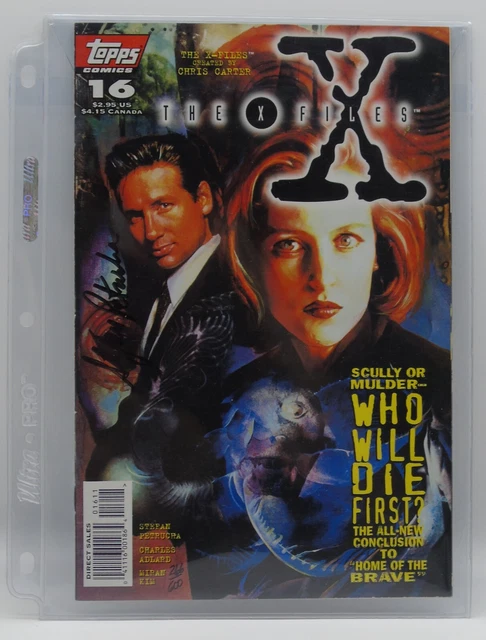 Topps Comics The X-Files #15 & #16 Limited Signed By Stefan  Petrucha With Coa