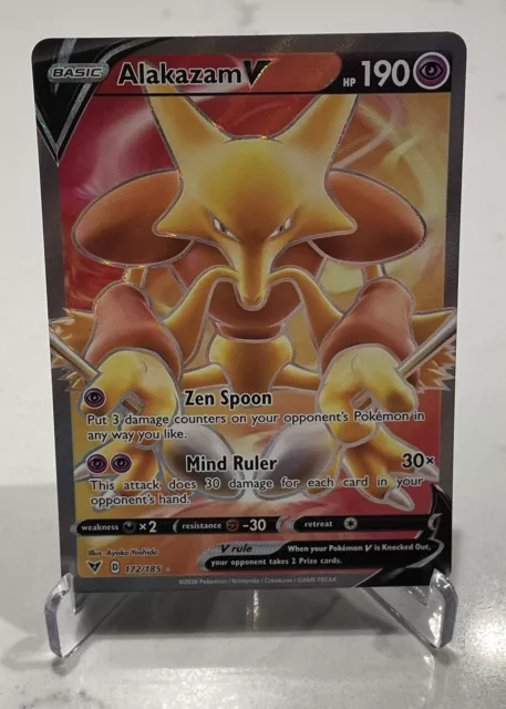 Alakazam V Full Art 172/185 - Pokemon TCG Vivid Voltage