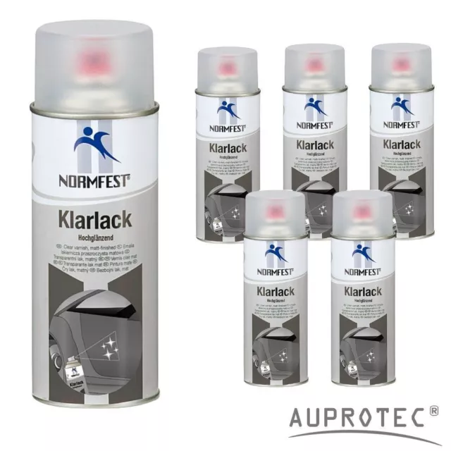 Brillant Vernis Transparent Spécial Kombinations Peinture Scellage Spray 6x400ml