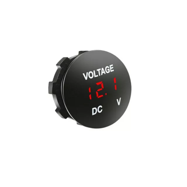 Motorcycle Car Voltmeter DC 12V-24V LED Panel Digital Voltage Volt Meter Display