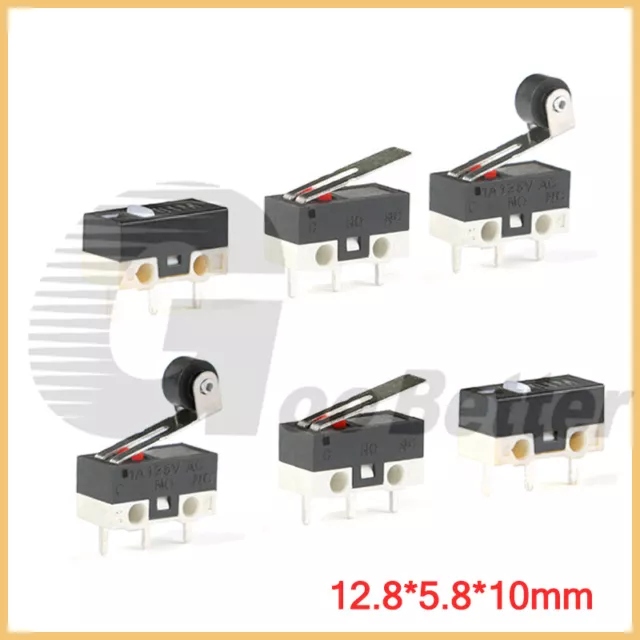Microswitches Mini Limit Switch Curved Roller Lever Snap Micro Limit Switches