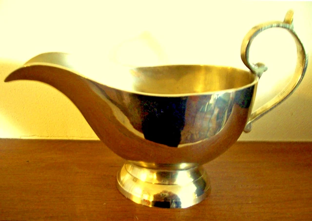Vase Art Nouveau Ancien En Laiton - Fait Main Avec Anse