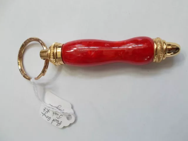 Red Gold Mini Screwdriver Set Keychain Phillips Scratch-awl 2 Flathead