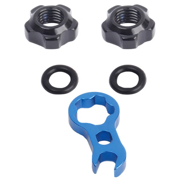 2 SETS INNER Tube Nut Wheel Lug Nuts Bike French Mouth Aluminum Alloy £