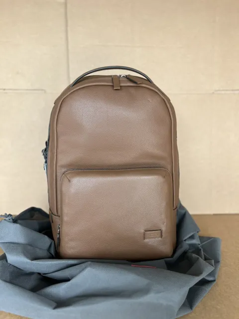 Tumi Harrison Webster Backpack Leather Laptop Travel Bag 63023 $725 Rare