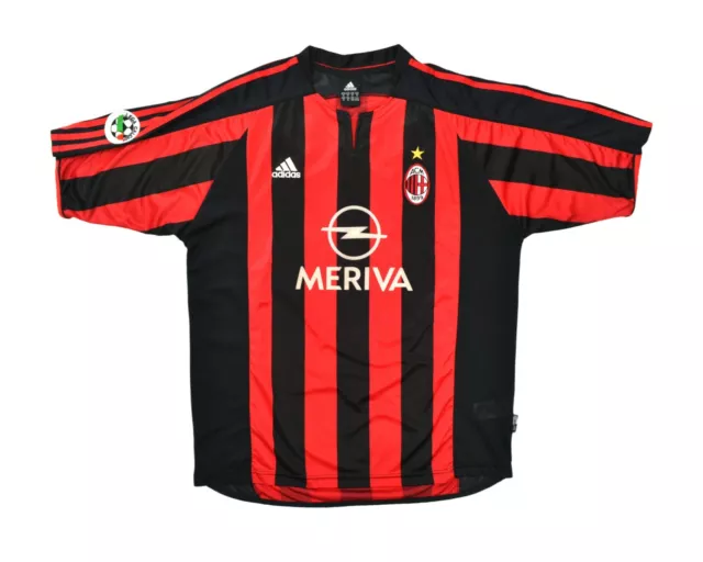 2003-04 Adidas AC Milan Home Shirt 'Rivaldo 11' (XL)