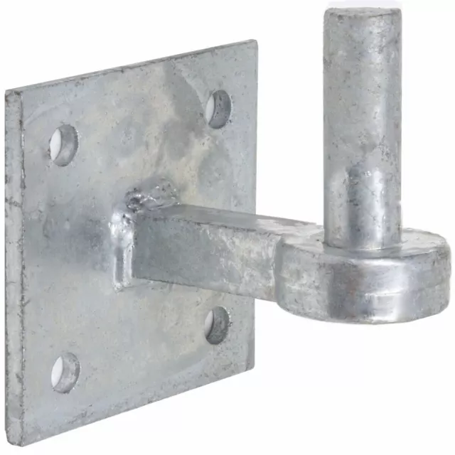 HEAVY DUTY GALVANISED 19mm HOOK PLATE Farm / Field Gate Square Hanger Pin Hinge