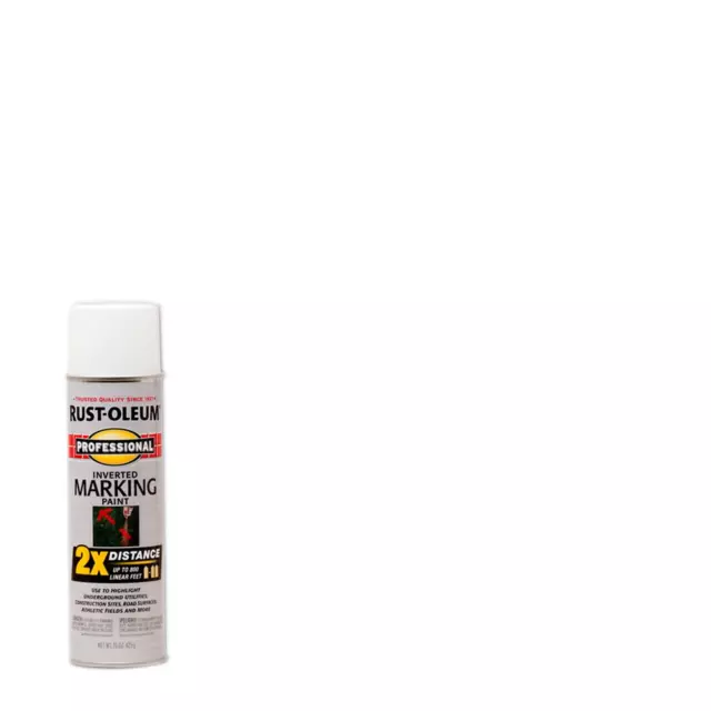 2- Pack, Rust-Oleum Professional Inverted Marking Paint, Safety Red, 15 oz  Each