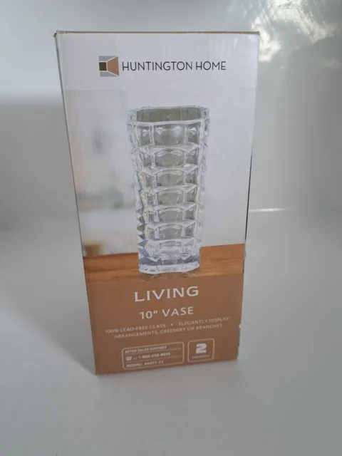 Huntington Home clear Glass Vase 10 inch
