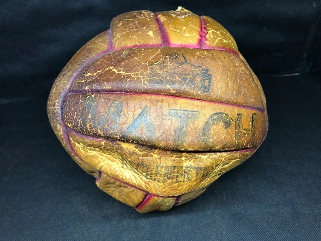 Ballon de médecine vintage en cuir noir, années 1930 - En vente sur France