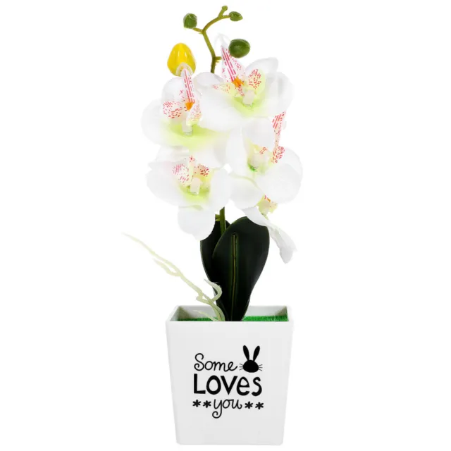 Tabletop Simulated Potted Flower Artificial Orchid Bonsai Desktop
