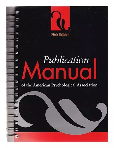 AMERICAN PSYCHOLOGICAL ASSOCIATION Publication manual of the American Psychologi