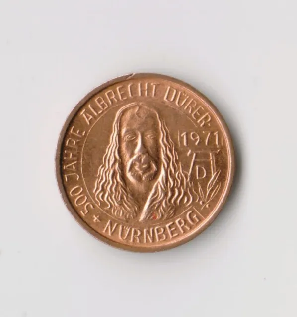 Dürer Kupferpfennig - 1971 - 500 Jahre Dürer Nürnberg - Medaille - Münze