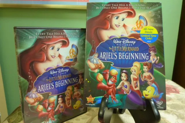 Disney The Little Mermaid Ariels Beginning DVD 2008 Release Movie Vault OOP NM
