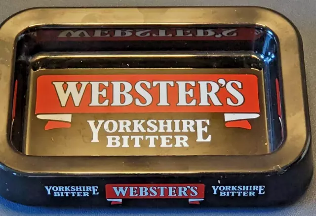 Websters Yorkshire Bitter Rectangular Melamine Ashtray Breweriana, Desk Tray