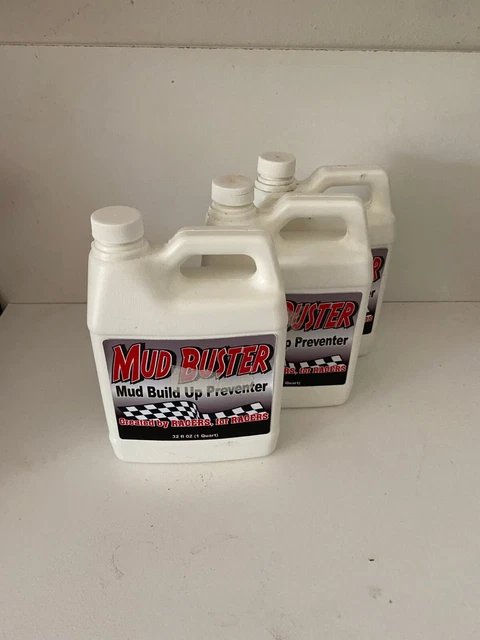 MUDD BUSTER ANTI BUILD UP PREVENTER LOT 3 32oz BTLS DIRT RACE CLEANER LATE MODEL