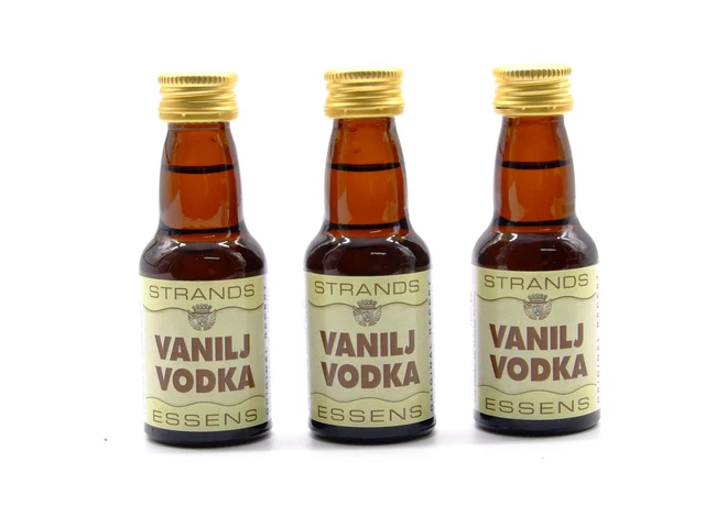 3 x Vodka de vainilla 25 ml - Esencia para alcohol, esencia de vodka, esencia aromatizante