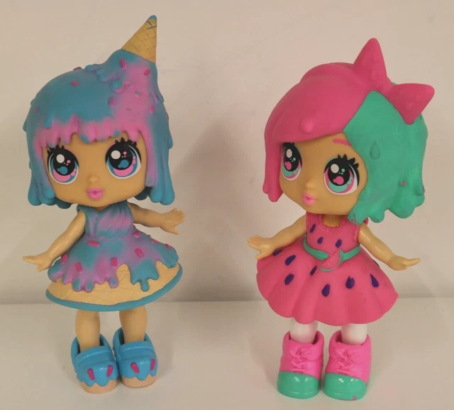 Bubble Trouble Ice Cream Sundae & Watermellon  Scented Soft Dolls 10'' 26cm  #E4