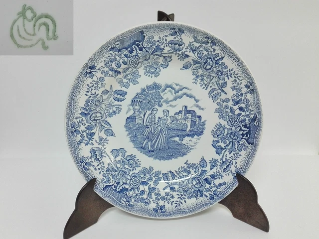 SET PLATOS decorativos de porcelana, con imagenes de epoca SELLO