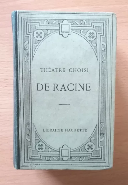 Théâtre choisi de RACINE. Librairie Hachette. Bon état.