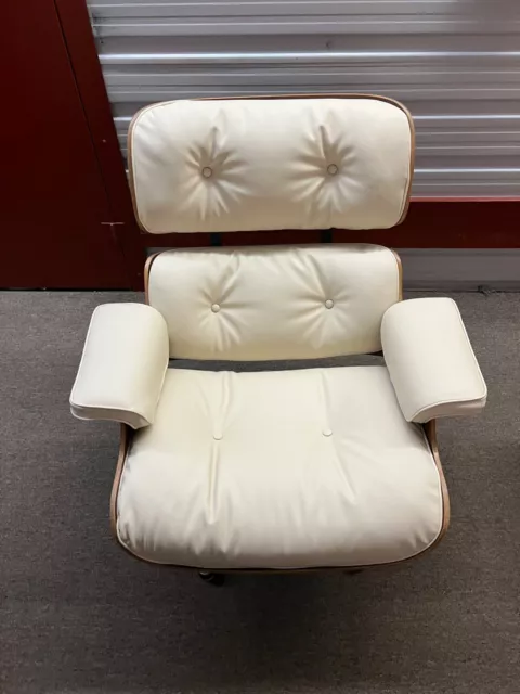 Authentic Eames Lounge Chair, reupholstered with vegan leather. NO OTTOMAN!!