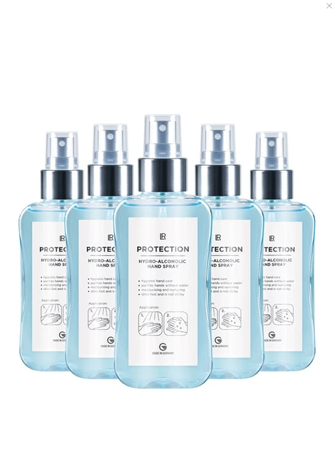 LR PROTECTION HYDRO-ALCOHOLIC HAND SPRAY 5er Set 625ml